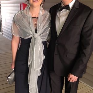 Women’s evening gown and shawl